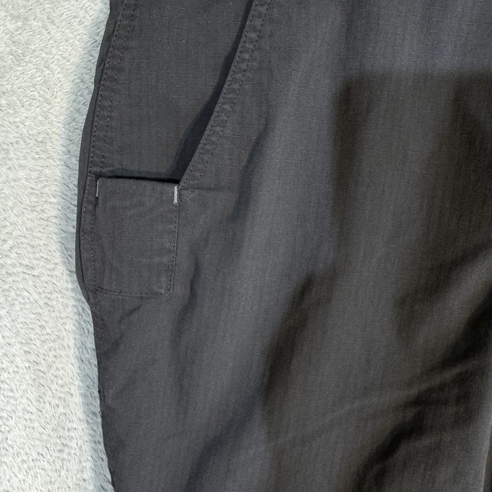 Carhartt Pants Mens 34x29 Gray Ripstop Workwear Utility Zipper Pocket Outdoor